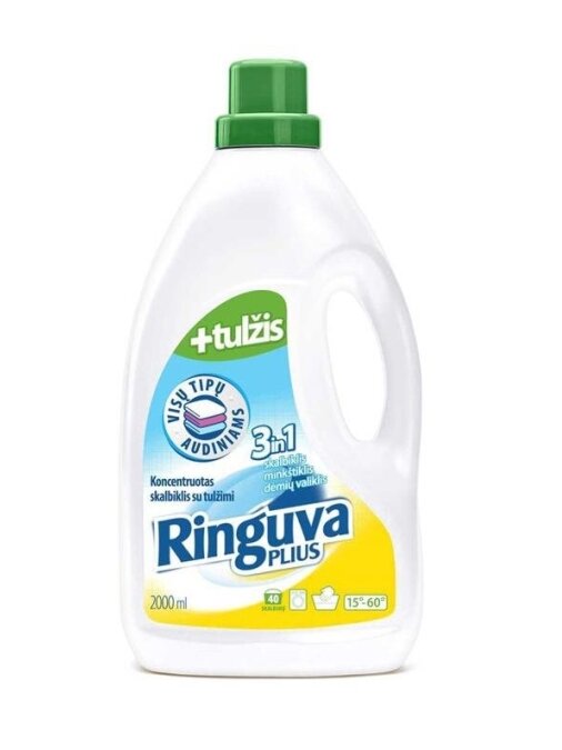 Skystasis skalbiklis RINGUVA PLUS 3IN1, 2 l, 40 skalb. Skystasis skalbiklis RINGUVA PLUS 3IN1, 2 l, 40 skalb.