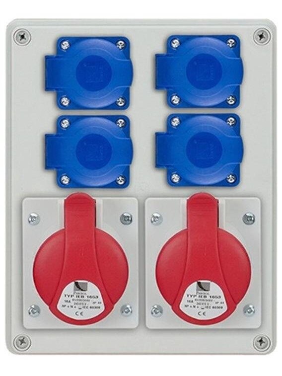 Skydelis R-BOX 240 B.1096-S, 16A IP44 1 Skydelis R-BOX 240 B.1096-S, 16A IP44 1