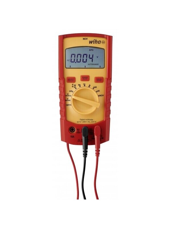 Skaitmeninis multimetras iki 1000 V AC WIHA,  Elektrikams