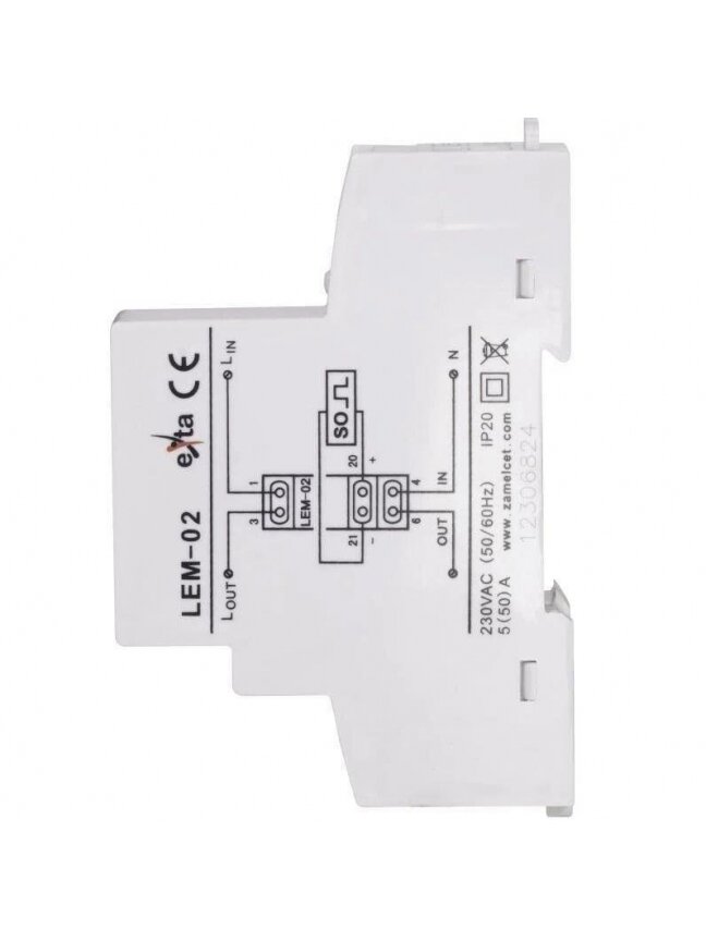 SKAITIKLIS ELEKTROS SKAITMEN 1F LEM-02 1