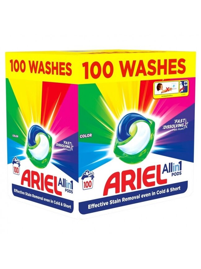 Skalbimo kapsulės Ariel All-in-1 Color Clean&Fresh,100 vnt