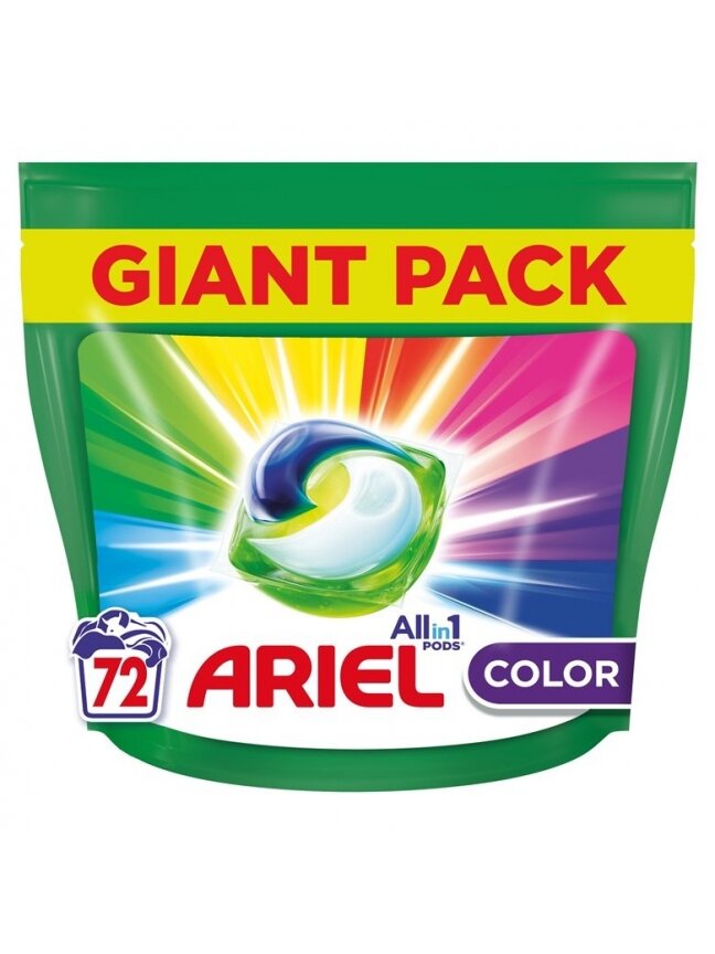 Skalbimo kapsulės Ariel Colour, 72 vnt. Skalbimo kapsulės Ariel Colour, 72 vnt.