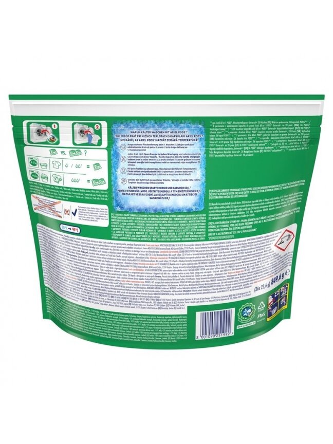 Skalbimo kapsulės Ariel Universal+, 36 vnt. 1