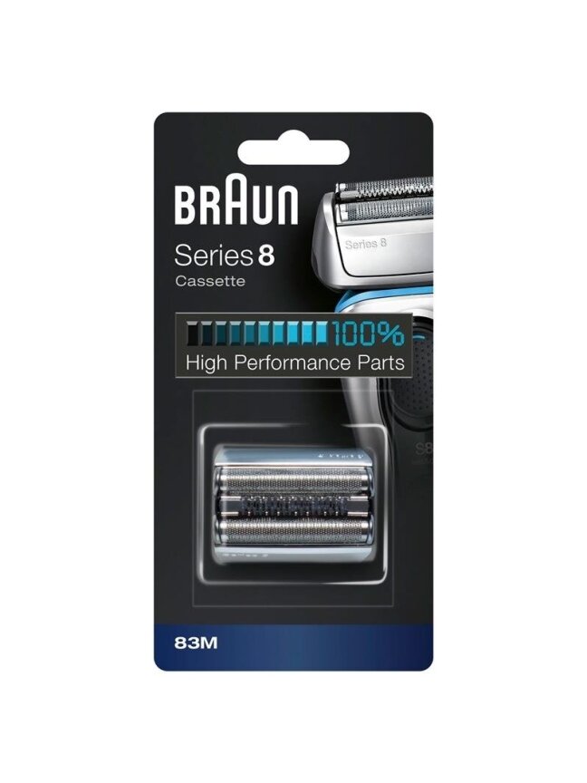 Skustuvo galvutė Braun 83M Matt silver Skustuvo galvutė Braun 83M Matt silver
