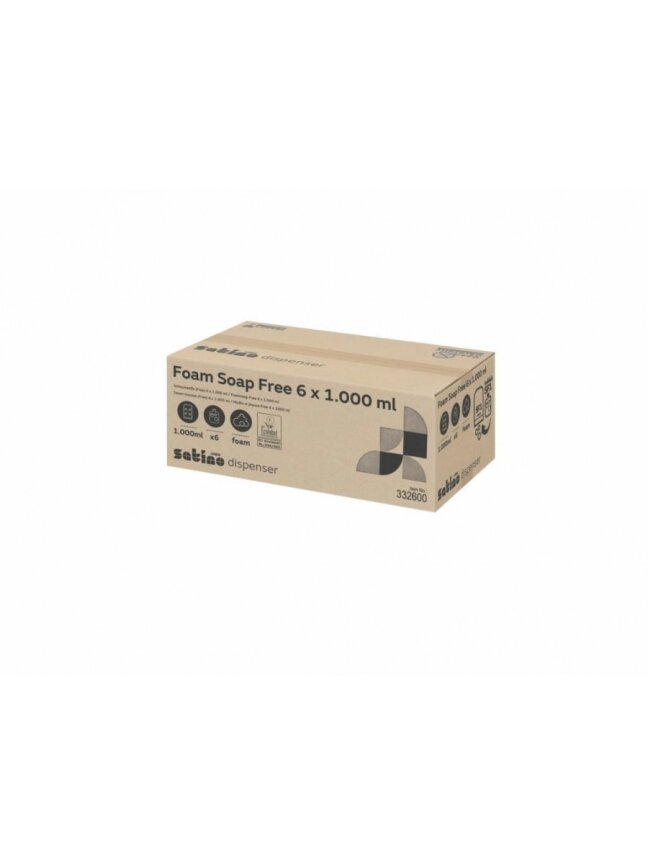 Skystos putos Foam Soap Free, 6 vnt SF1, Satino 1