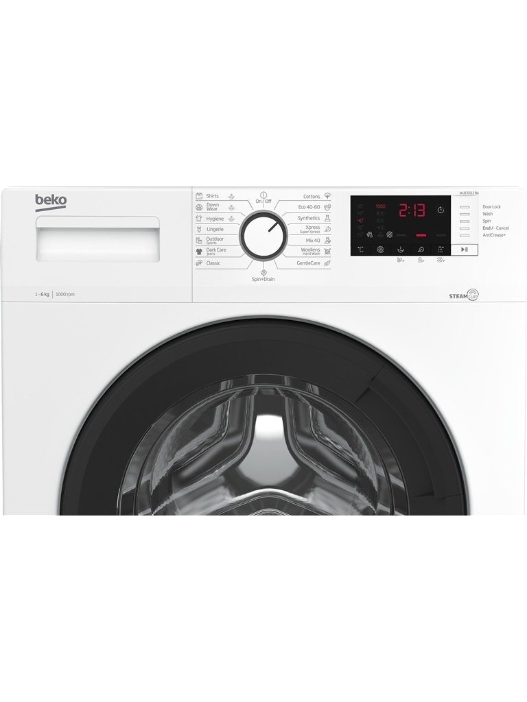 Skalbimo mašina Beko WUE6512DBA  , 6 kg, balta 2
