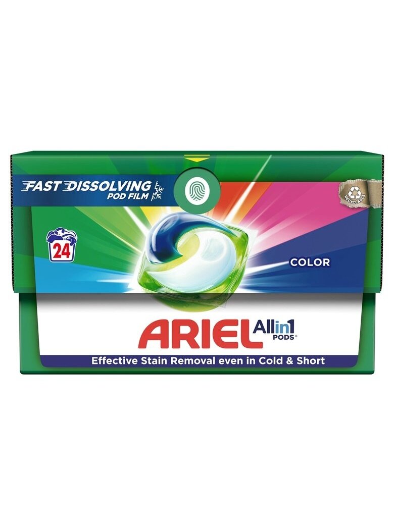 Skalbimo kapsulės ARIEL COLOR, 24 vnt. 1