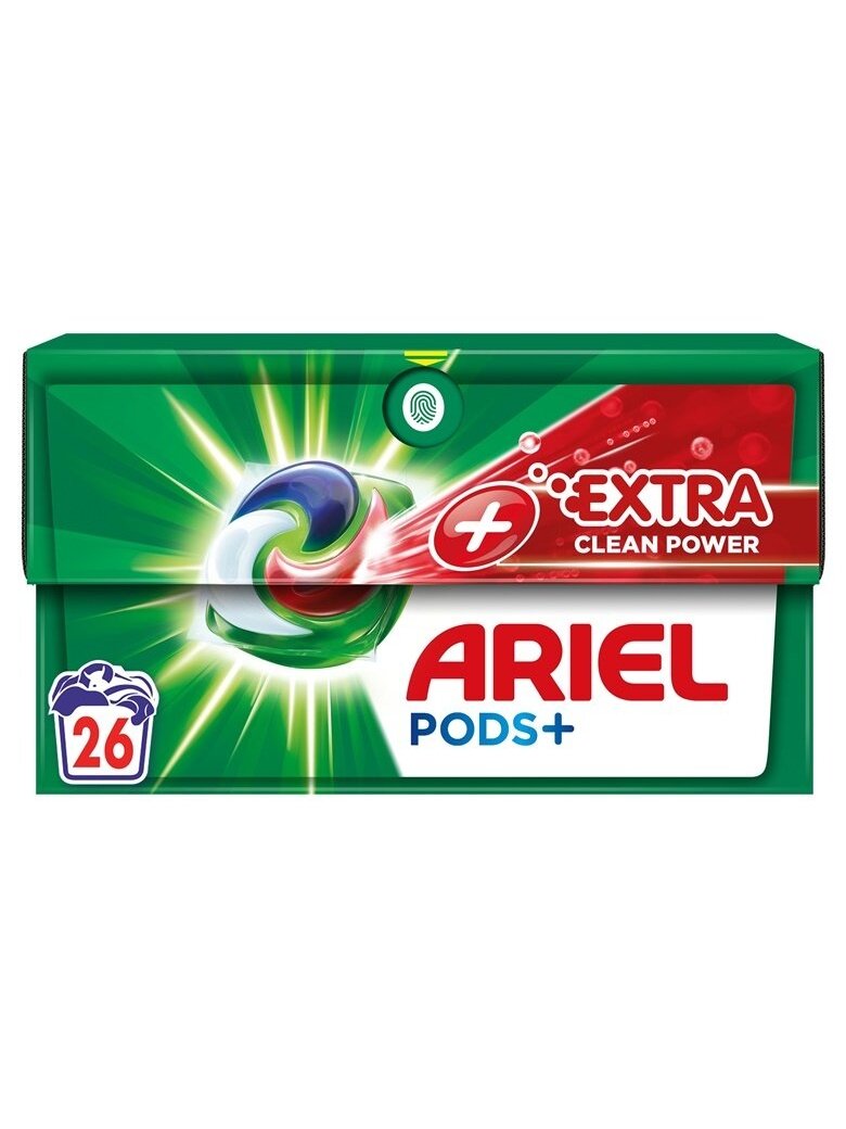 Skalbimo kapsulės ARIEL EXTRA CLEAN POWER, 26 vnt.