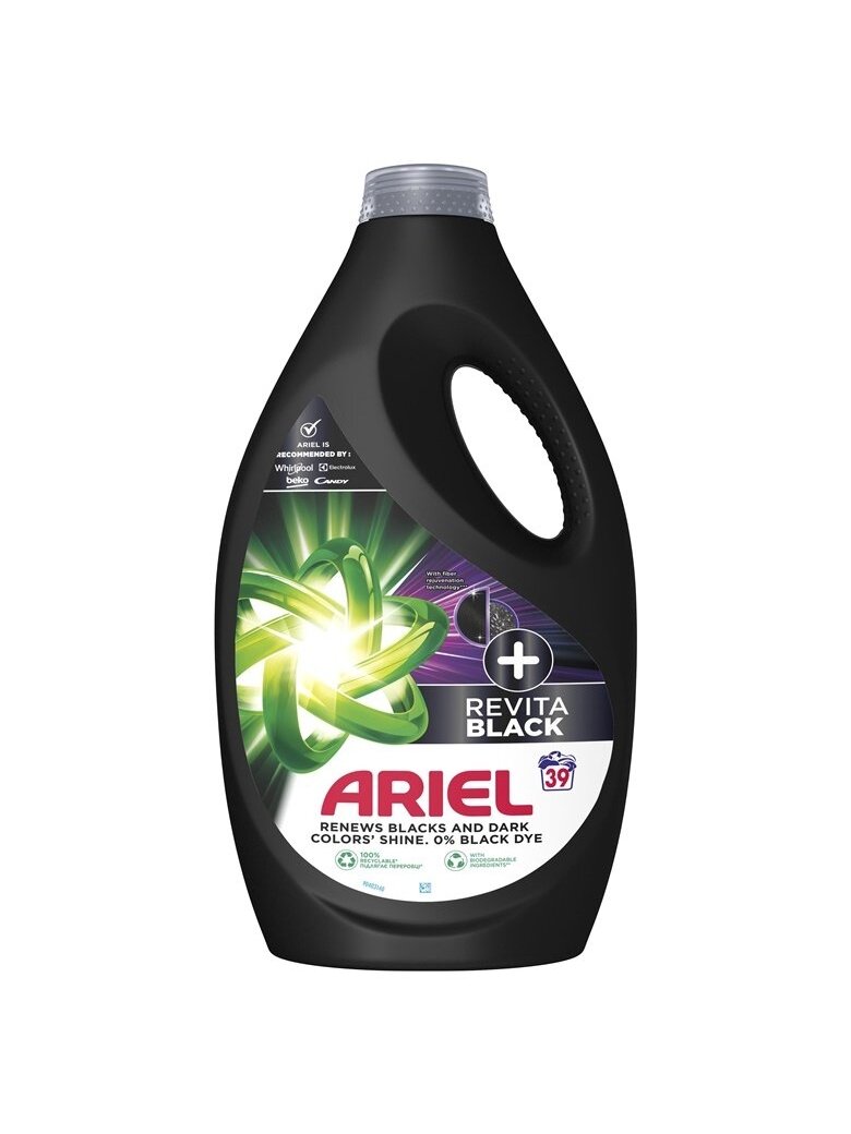 Skystas skalbiklis Ariel black 39skalbimai, 1.95 l 1 Skystas skalbiklis Ariel black 39skalbimai, 1.95 l 1