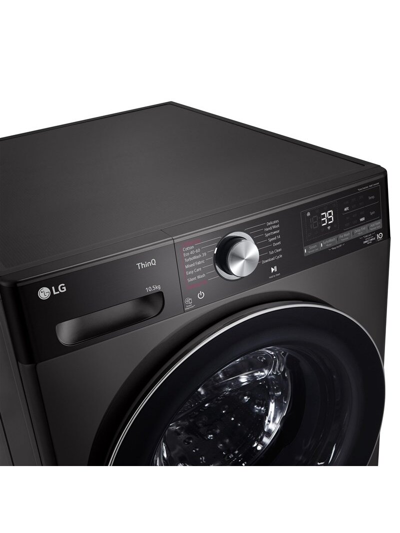 Skalbyklė LG F4WV910P2SE, 10,5 kg, juoda 1 Skalbyklė LG F4WV910P2SE, 10,5 kg, juoda 1