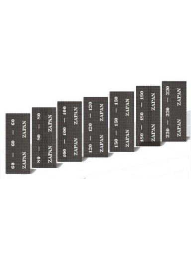 Šlifavimo tinklelis Zapan | 280x105mm Nr. 180 (10vnt.) Baltas