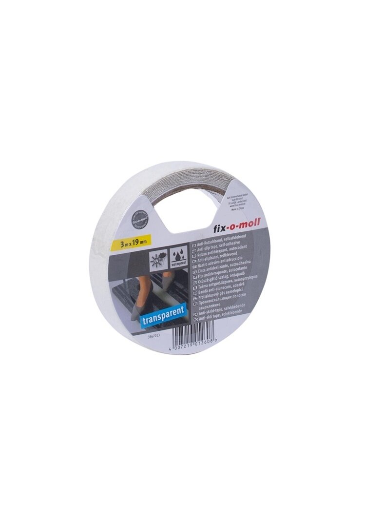 Slydimą mažinanti lipni juosta Fix-O-Moll, 3 m x 19 mm Slydimą mažinanti lipni juosta Fix-O-Moll, 3 m x 19 mm