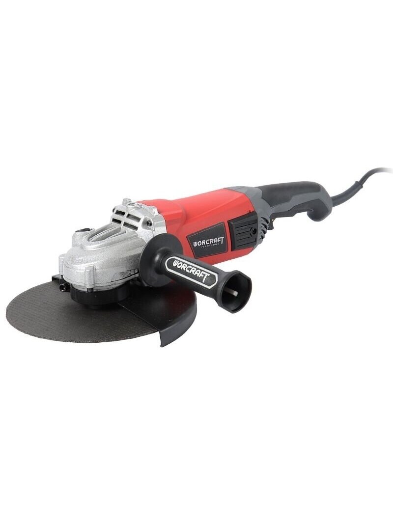 ⬡ Šlifuoklis kampinis 230 mm 2400 W (AG24230H, WORCRAFT)