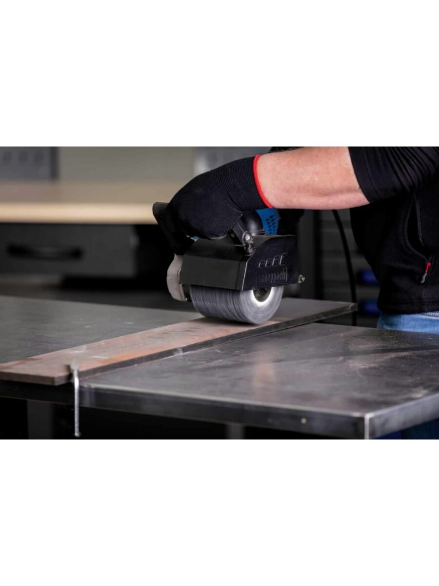 Šlifavimo cilindras šiurkščios flisinės medžiagos MRS1300 125x100mm, Scheppach 4 Šlifavimo cilindras šiurkščios flisinės medžiagos MRS1300 125x100mm, Scheppach 4