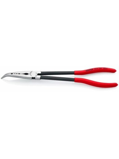 Smailianosės lenktos replės 280mm pailgintos, Knipex