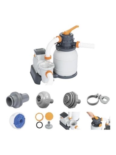 Smėlio filtras siurblys 5678 L, bakas 9 kg Bestway 58497
