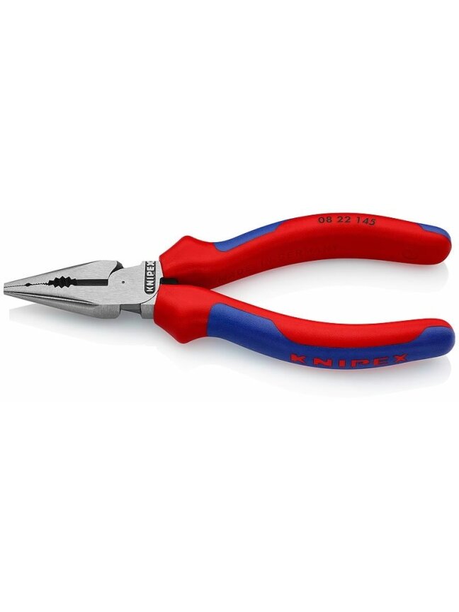 Smailianosės kombinuotos replės multi-component rankenomis 145mm, Knipex Smailianosės kombinuotos replės multi-component rankenomis 145mm, Knipex