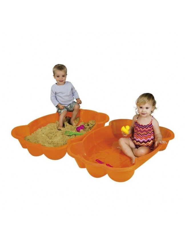 Smėlio dėžė Paradiso T00753, 96x68 cm, su dangčiu, oranžinė 2 Smėlio dėžė Paradiso T00753, 96x68 cm, su dangčiu, oranžinė 2