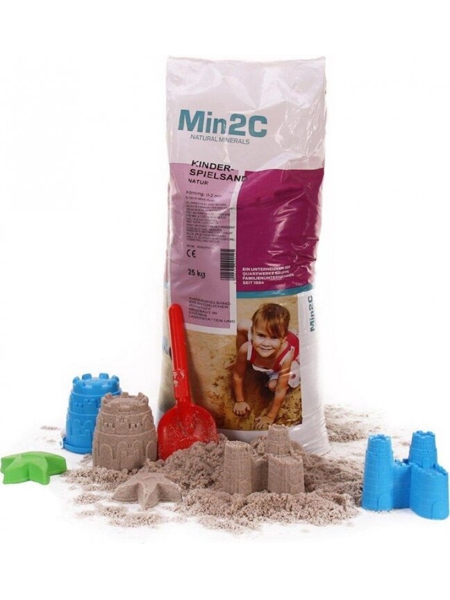 Smėlis smėlio dėžėms Min2C 50 x 30 cm, ruda, 25 kg 1 Smėlis smėlio dėžėms Min2C 50 x 30 cm, ruda, 25 kg 1
