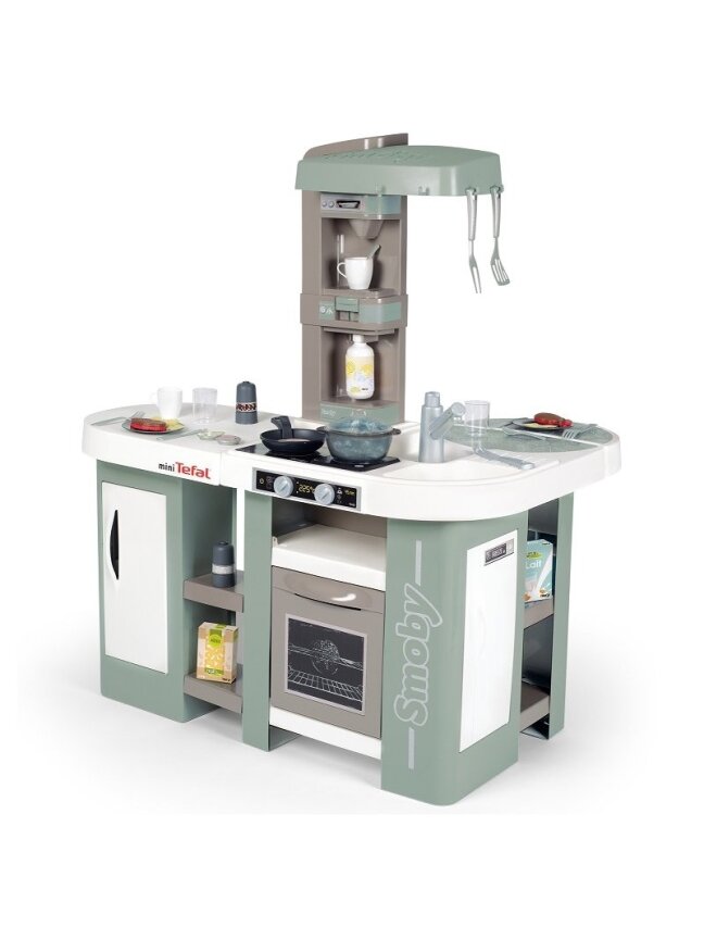 SMOBY Mini Tefal Studio Kitchen Bubble XL + 34 Priedai