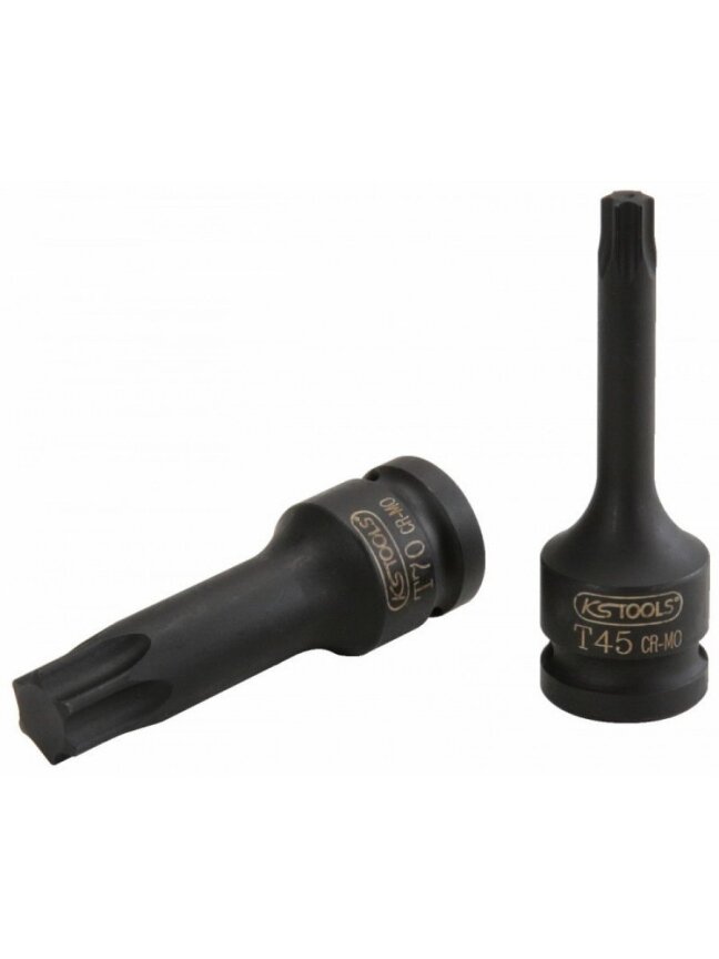 Smūginė galvutė antgalis 1/2", TX40, ilga, KS Tools