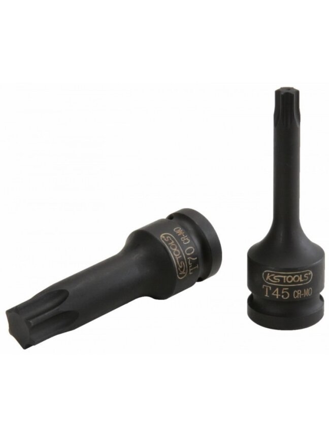 Smūginė galvutė antgalis  1/2", TX45, ilga, KS Tools 1