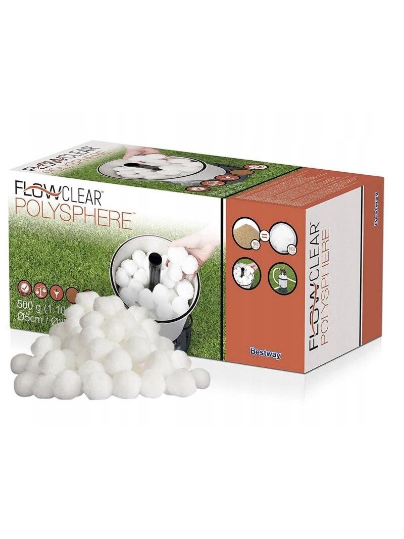 Smėlio filtrų užpildas Polysphere Flowclear Bestway 58475 Smėlio filtrų užpildas Polysphere Flowclear Bestway 58475