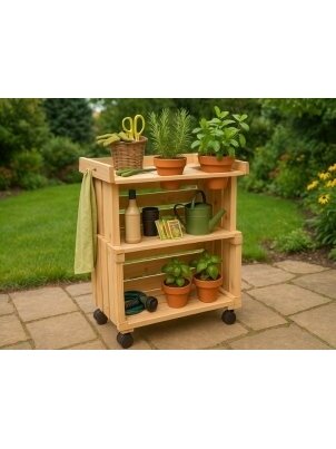 Sodininko stalas GREENTABLE 61x80x40 cm 1 Sodininko stalas GREENTABLE 61x80x40 cm 1