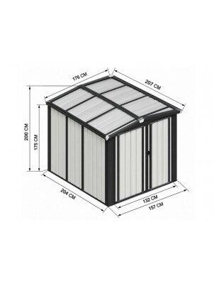 Sodo namelis 1,57x2,04 m 1