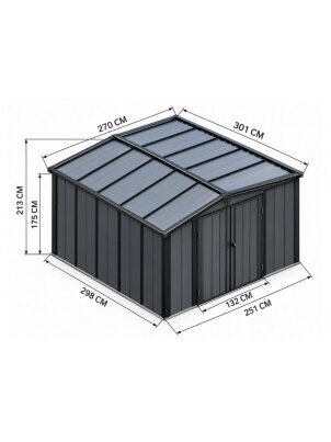Sodo namelis 2,51x2,98 m 1 Sodo namelis 2,51x2,98 m 1