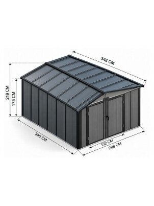 Sodo namelis 2,98x3,45 m 1