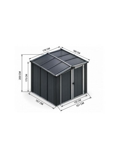 Sodo namelis 1,57x1,57 m