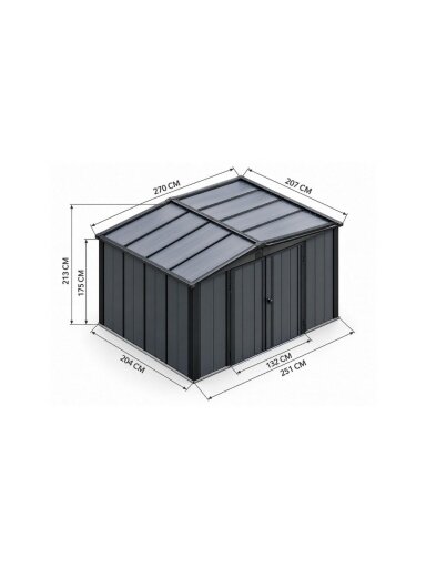 Sodo namelis 2,51x2,51 m