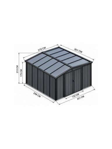 Sodo namelis 2,51x2,98 m