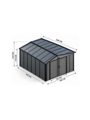 Sodo namelis 2,98x3,45 m
