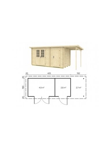 Sodo namelis GLORIA F + SD150 Sodo namelis GLORIA F + SD150
