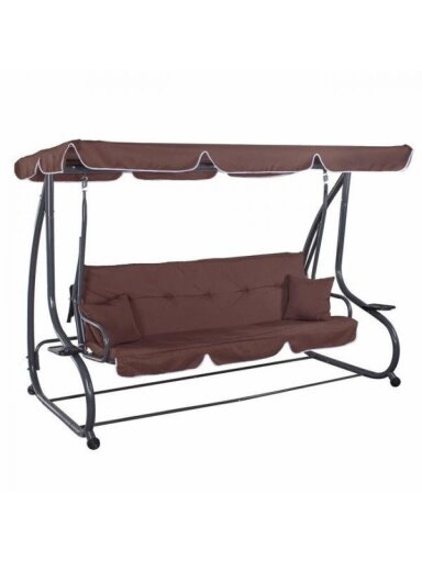 Sodo Supynės sofa 230x120x170 cm, 4-vietė, ruda