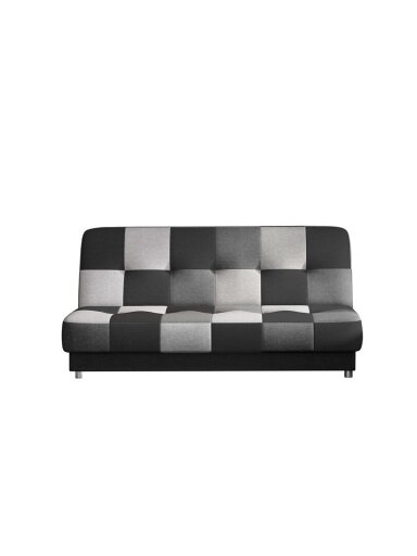Sofa-lova Cayo, juoda/pilka, 90 x 192 cm x 90 cm
