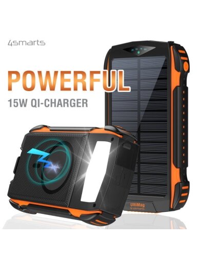 Solar Power Bank Rugged TitanPack UltiMag 20000mAh black