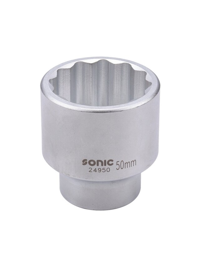 Sonic 3/4" 12-briaunė galvutė 50 mm (24950, SONIC) Sonic 3/4" 12-briaunė galvutė 50 mm (24950, SONIC)