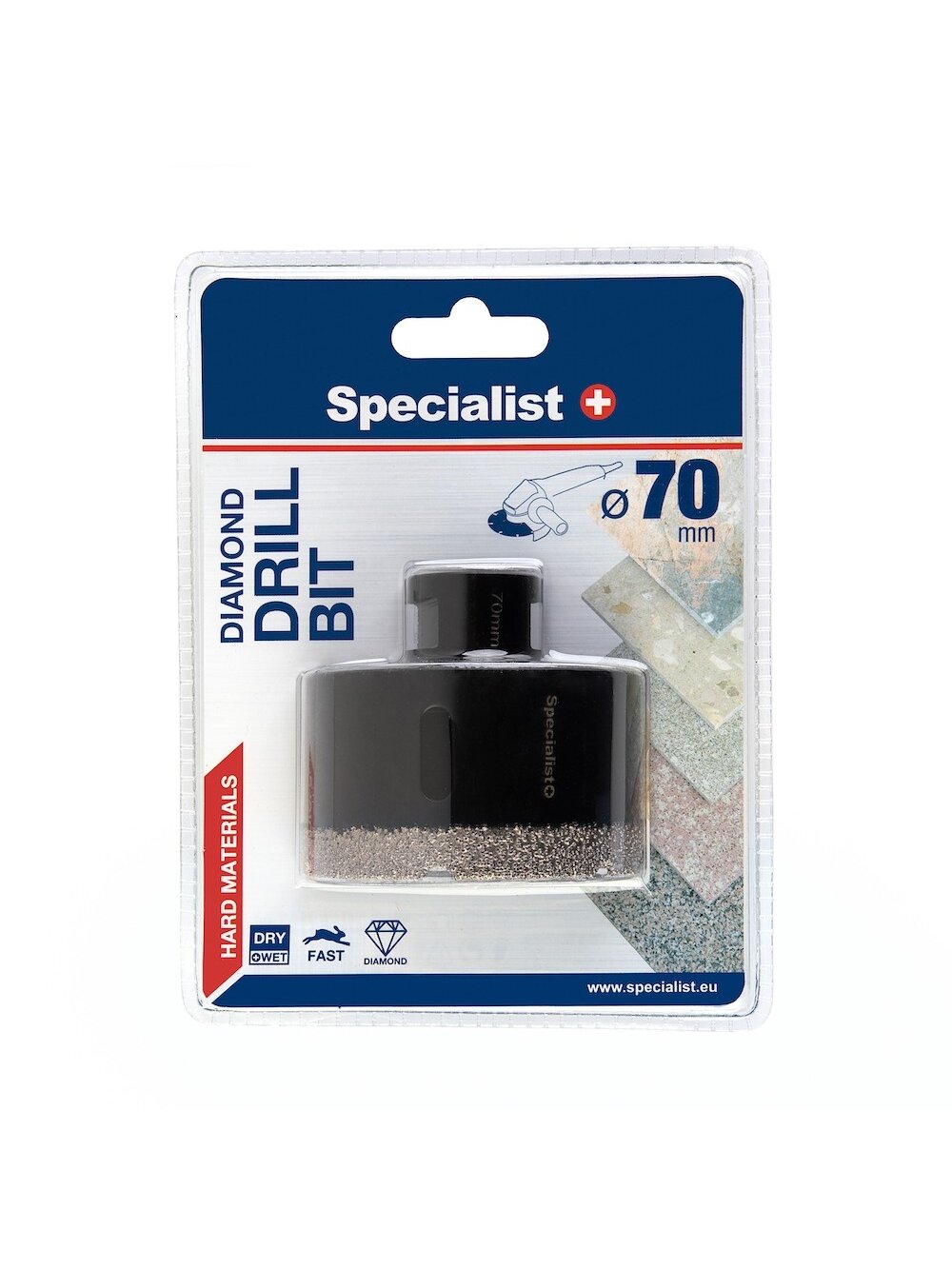 Specialist+ SPECIALIST+ deimantinis grąžtas D70 M14 Specialist+ SPECIALIST+ deimantinis grąžtas D70 M14