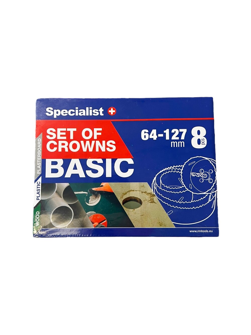 Specialist+ SPECIALIST+ gręžimo karūnų rinkinys, 8 vnt.
