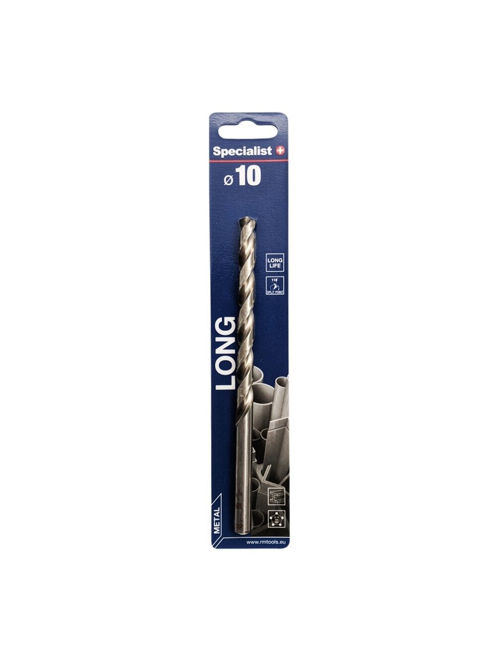 Specialist+ SPECIALIST+ metalo grąžtas LONG DIN340, 10 x 115 mm Specialist+ SPECIALIST+ metalo grąžtas LONG DIN340, 10 x 115 mm