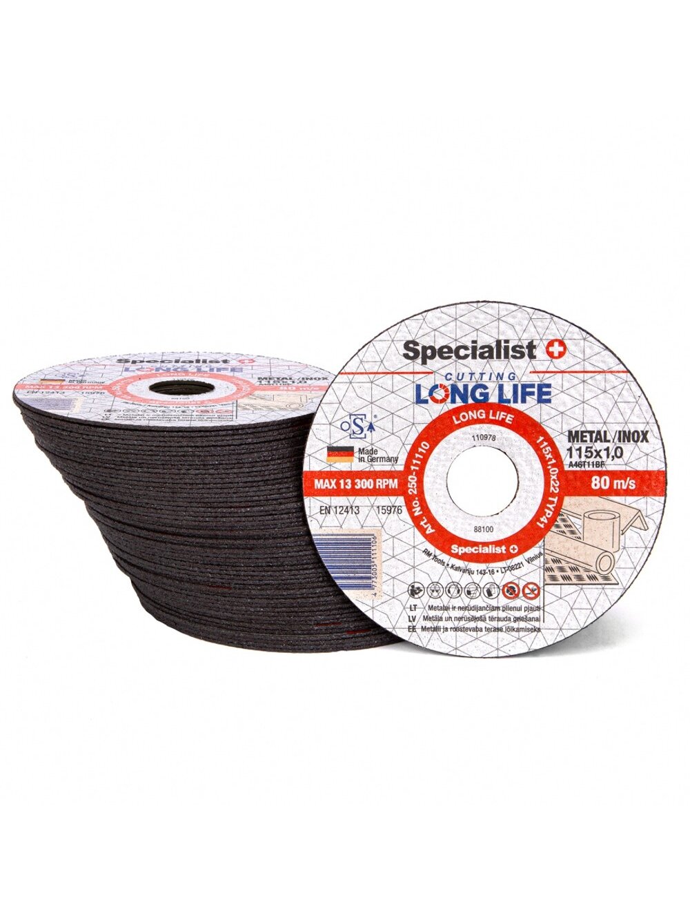 Specialist+ SPECIALIST+ metalo pj.diskas LONG LIFE, 115x1x22 mm 3 Specialist+ SPECIALIST+ metalo pj.diskas LONG LIFE, 115x1x22 mm 3