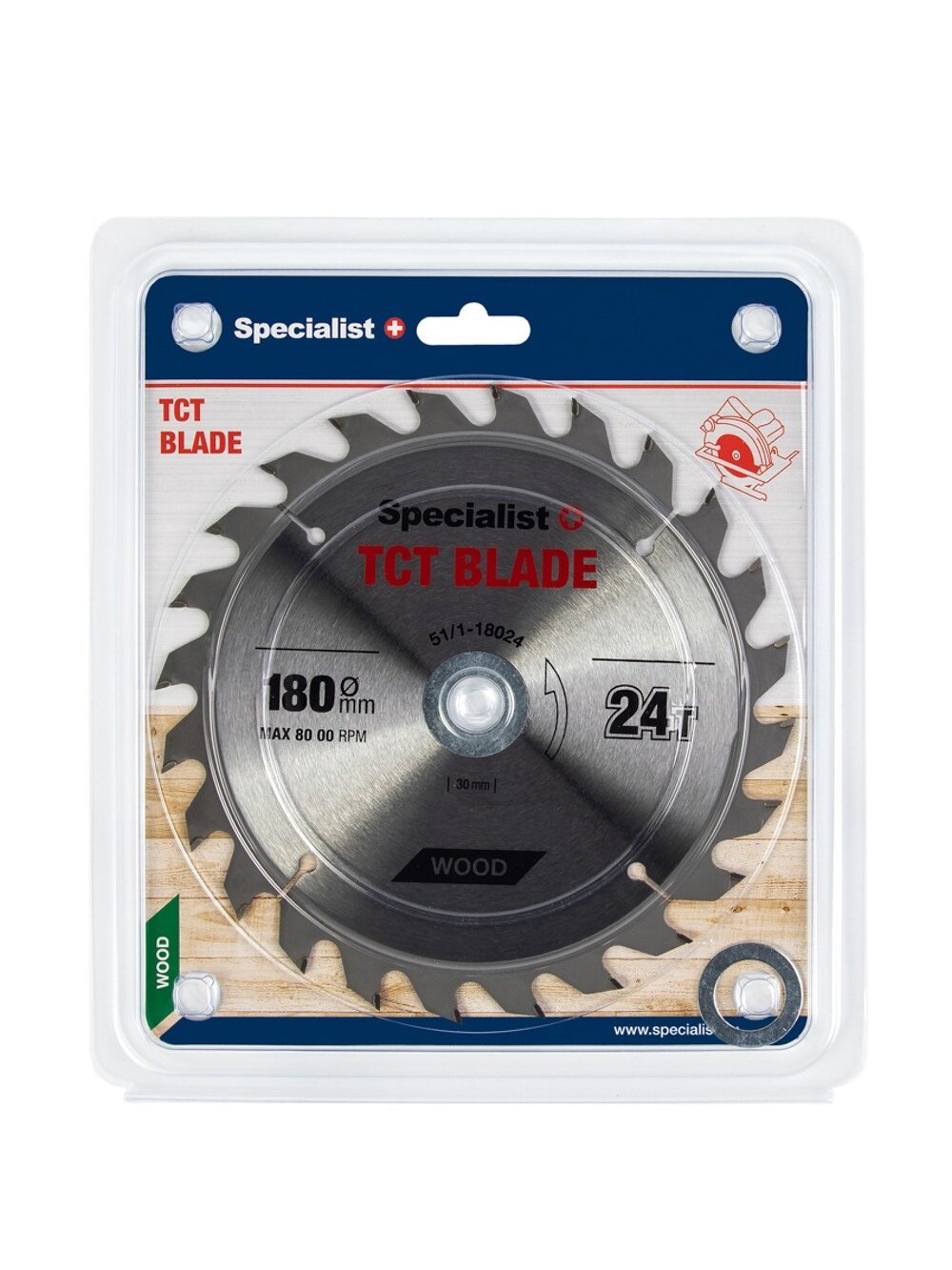 Specialist+ SPECIALIST+ pjovimo diskas, 180x24Tx30/20/16 mm Specialist+ SPECIALIST+ pjovimo diskas, 180x24Tx30/20/16 mm