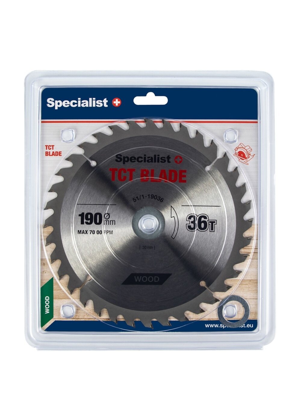 Specialist+ SPECIALIST+ pjovimo diskas, 190x36Tx30/20/16 mm