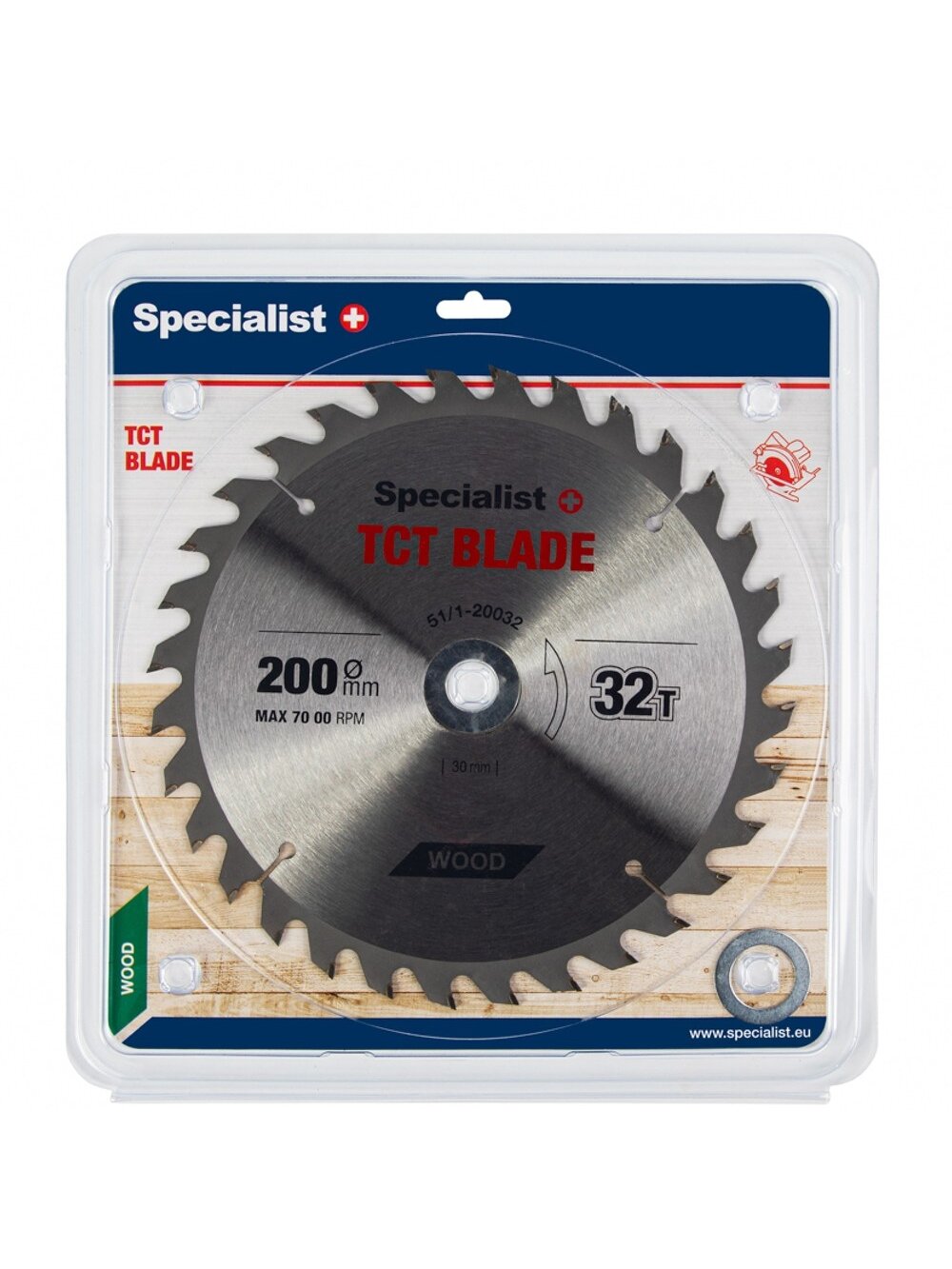 Specialist+ SPECIALIST+ pjovimo diskas, 200x32Tx30/20/16 mm Specialist+ SPECIALIST+ pjovimo diskas, 200x32Tx30/20/16 mm