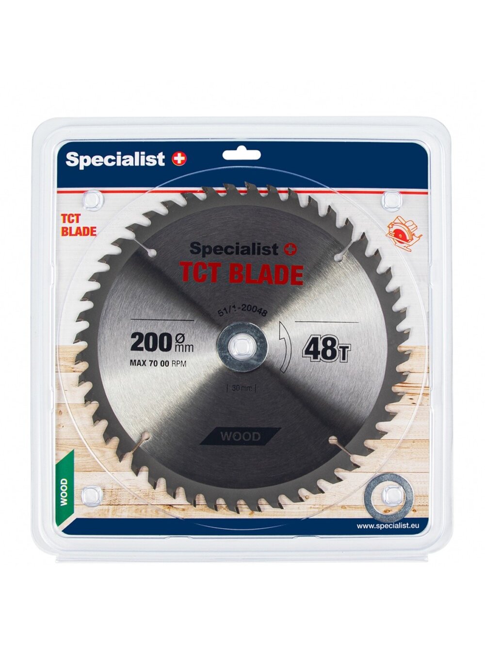 Specialist+ SPECIALIST+ pjovimo diskas, 200x48Tx30/20/16 mm