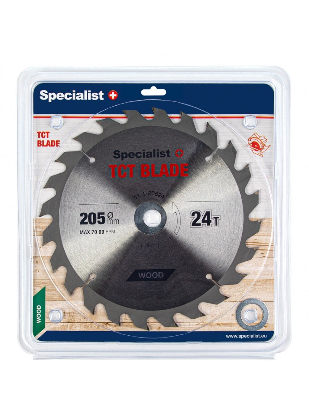 Specialist+ SPECIALIST+ pjovimo diskas, 205x24Tx30/20/16 mm
