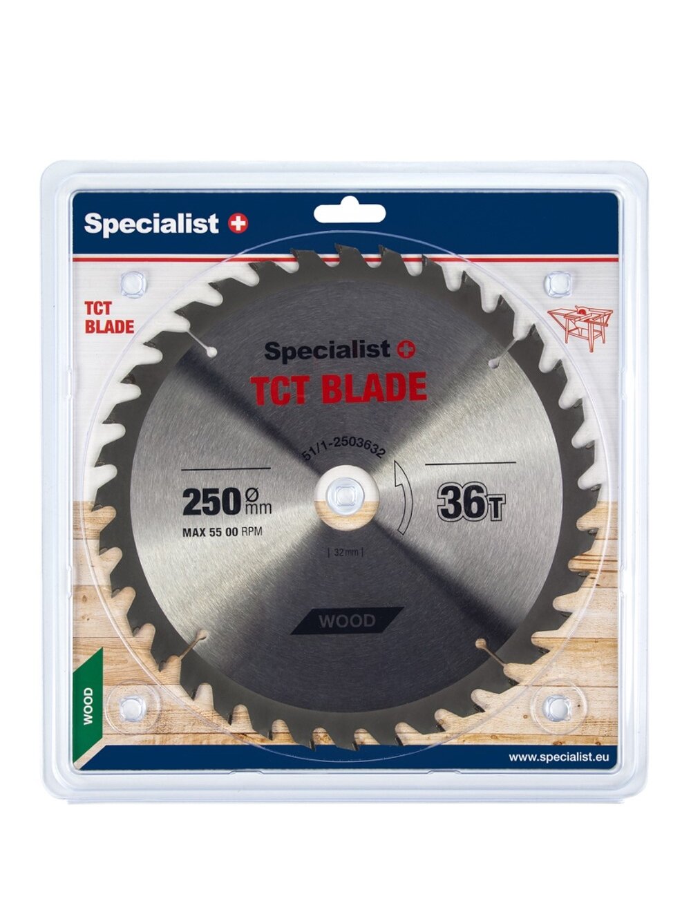 Specialist+ SPECIALIST+ pjovimo diskas, 250x36Tx32 mm Specialist+ SPECIALIST+ pjovimo diskas, 250x36Tx32 mm